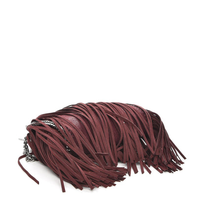 Stella McCartney Shaggy Deer Fringe Tiny Falabella Tote Plum 4 of 7