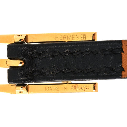 Hermes Chamonix Hapi 3 MM Triple Tour Wrap Bracelet Black 6 of 7