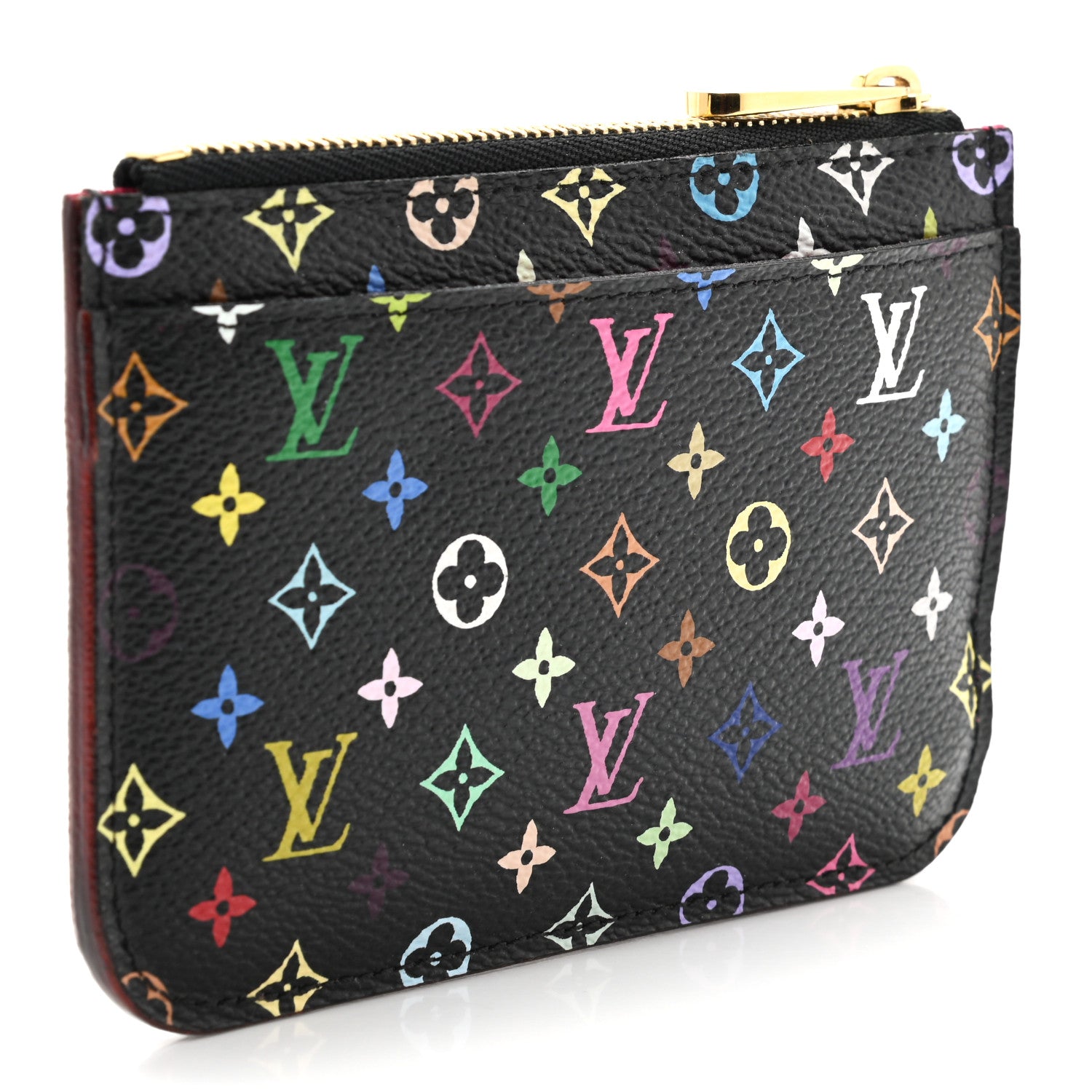 Louis Vuitton Monogram Multicolor Key Pouch Black Grenade 3 of 5