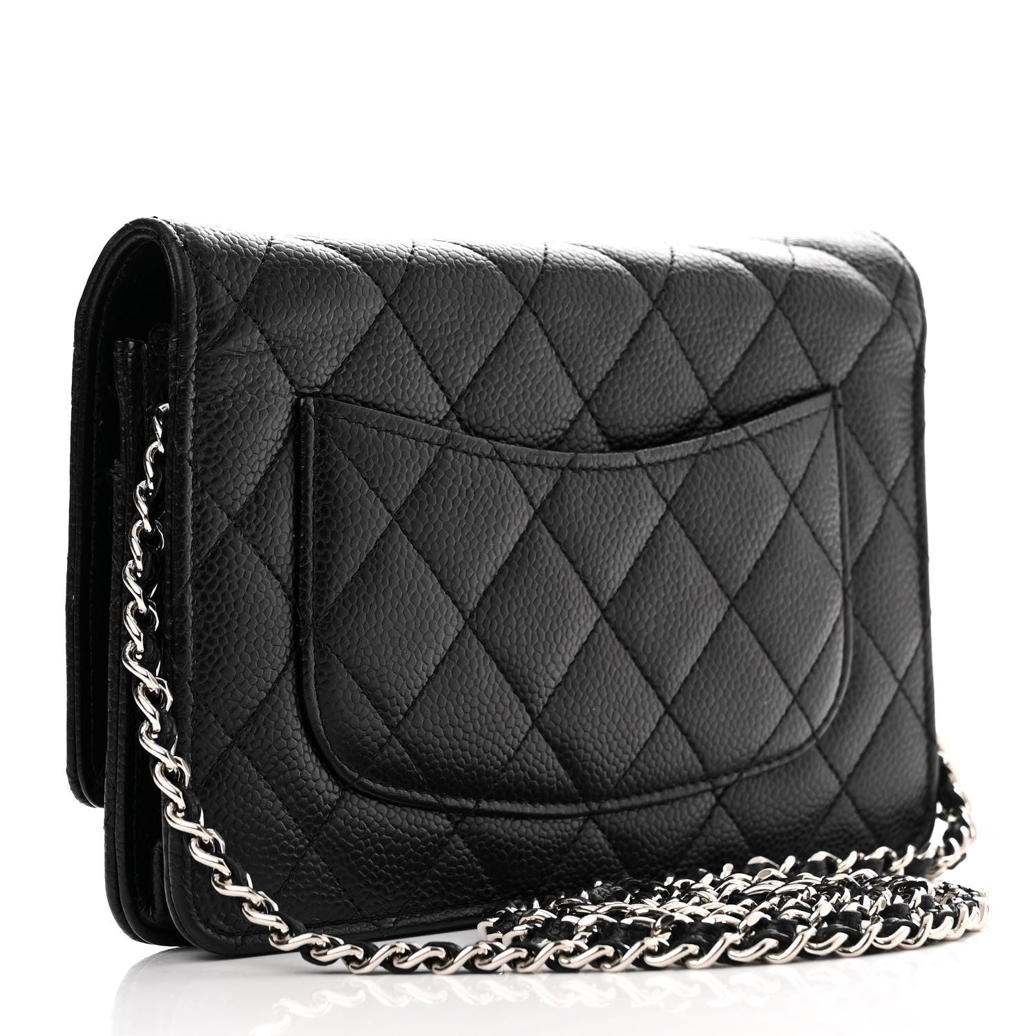 Chanel Caviar Quilted Wallet on Chain WOC Black 3 of 12