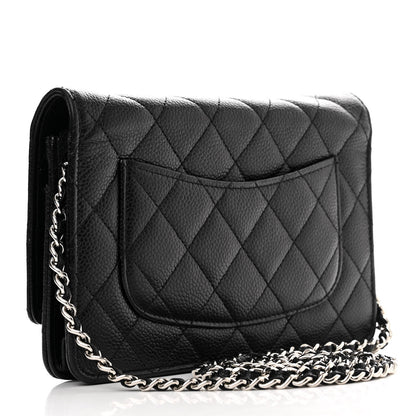 Chanel Caviar Quilted Wallet on Chain WOC Black 3 of 12