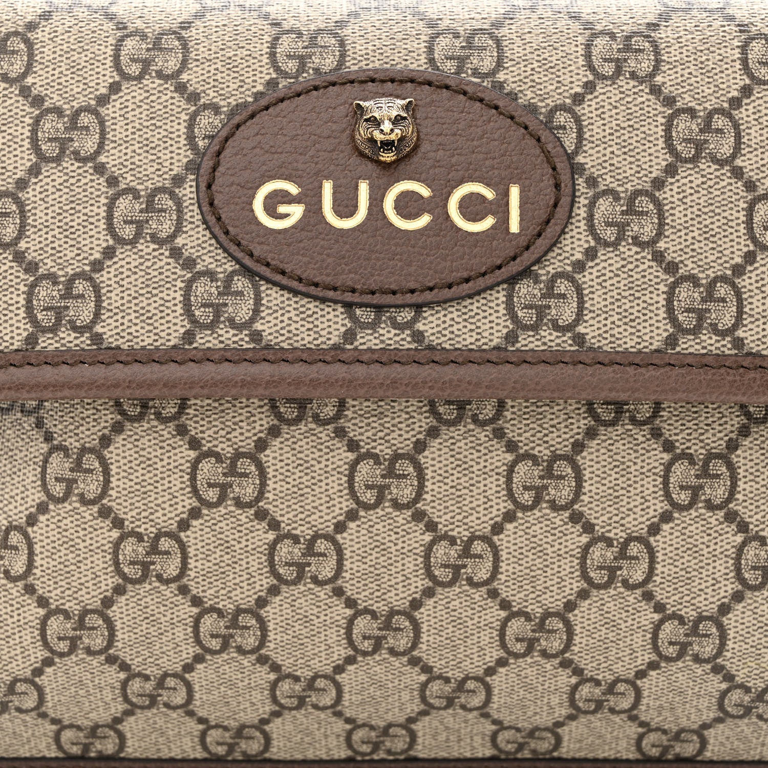 Gucci GG Supreme Monogram Neo Vintage Web Belt Bag Brown 8 of 10
