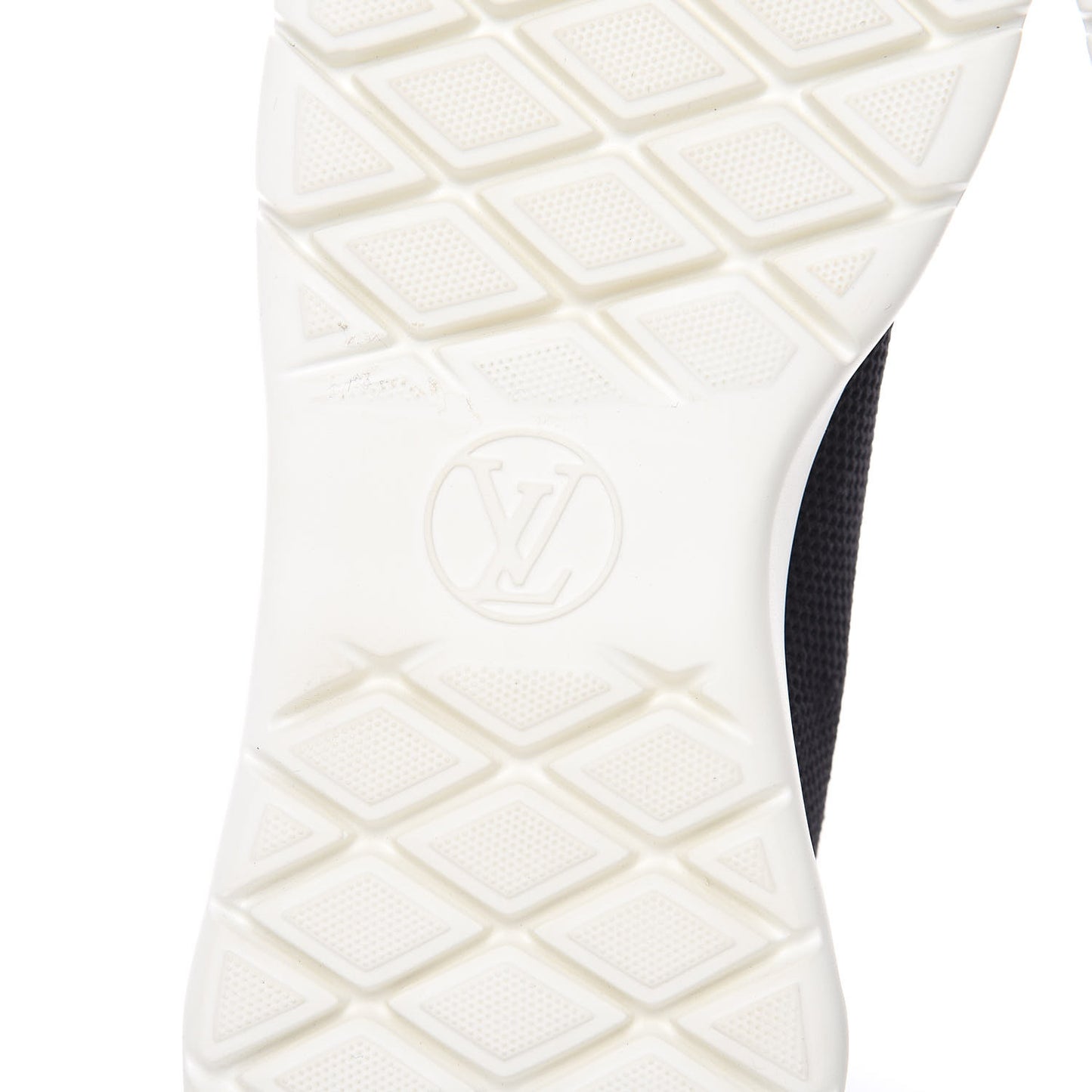 Stretch Fabric LV Black Heart Sock Sneaker 37 Black
