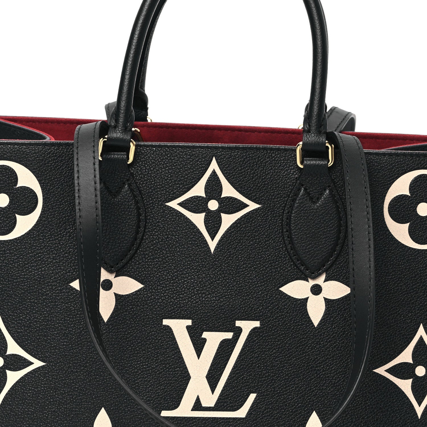 Louis Vuitton Empreinte Monogram Giant Onthego MM Black Beige 7 of 10