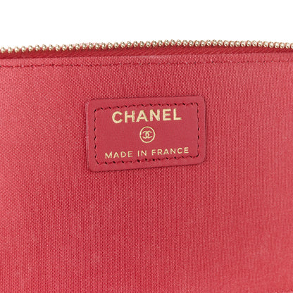 Chanel Lambskin Quilted Small Top Handle Vanity Case With Chain Dark Pink 6 of 11