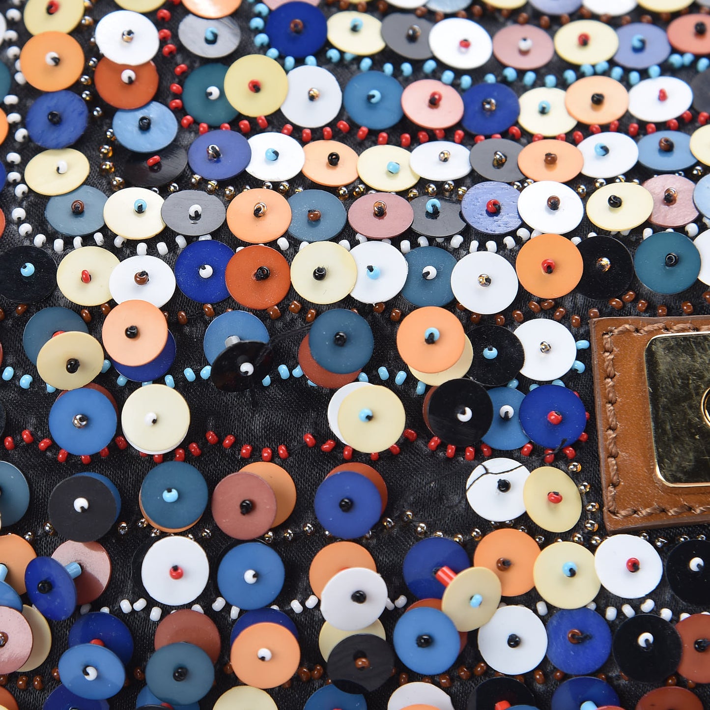 Sequin Embroidered Baguette Multicolor