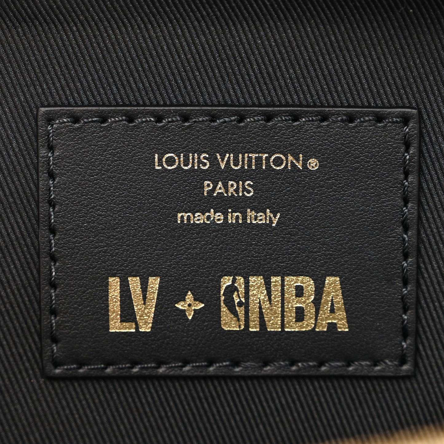 X NBA Grained Calfskin Monogram Handle Trunk Black