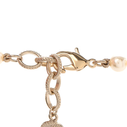 Chanel Pearl CC 100th Anniversary Necklace Light Gold 5 of 7