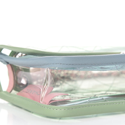 Chanel Lambskin PVC Quilted Mini Coco Splash Flap Blue Green 8 of 9