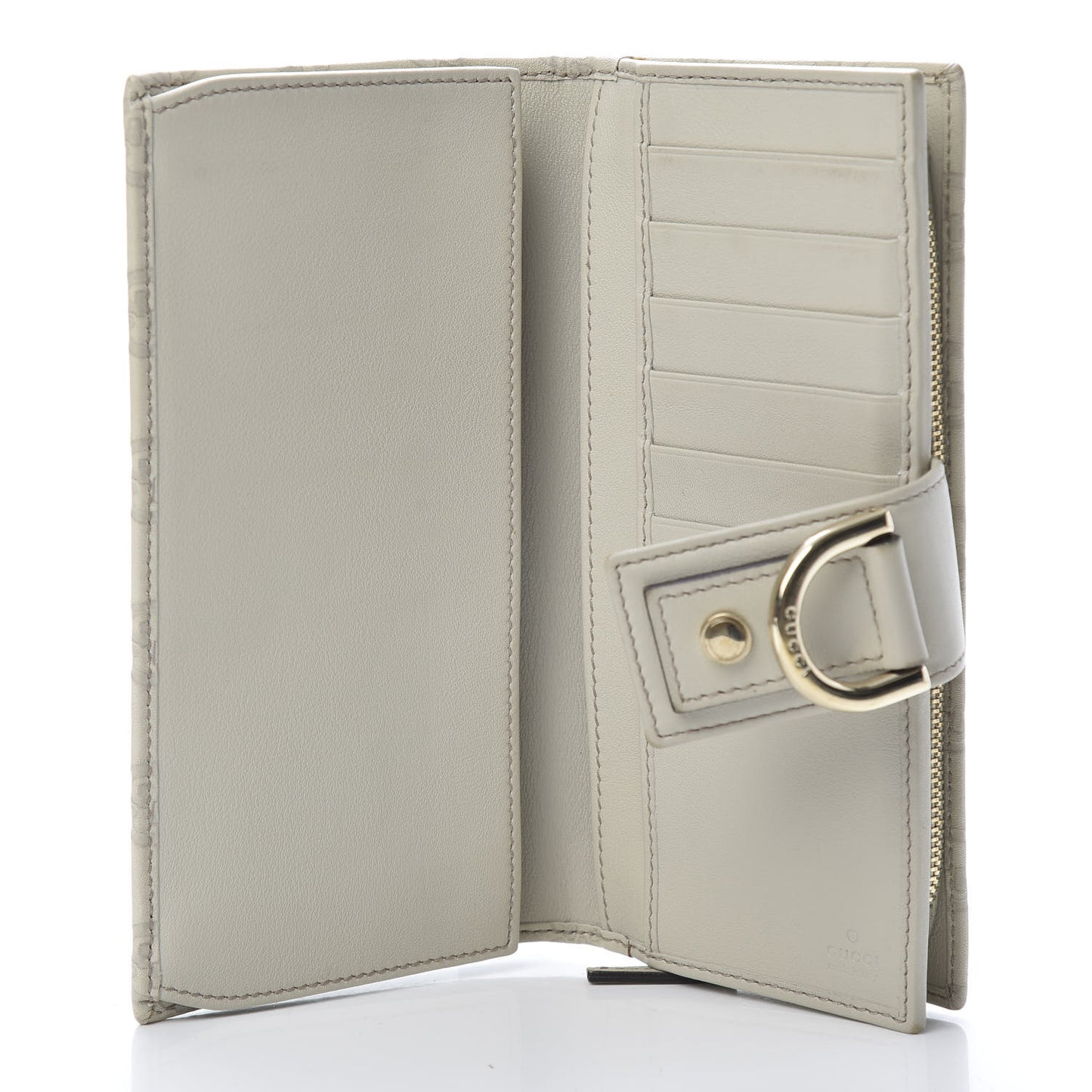 Guccissima Abbey Continental Wallet Off White