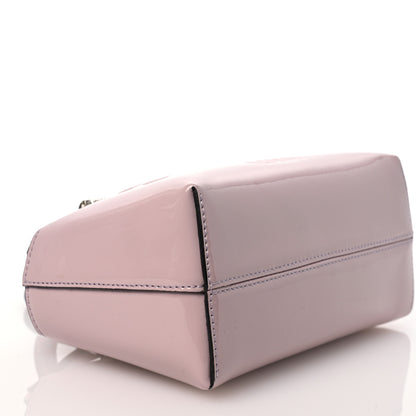Fendi Vitello King Plexiglass Logo Embossed Mini By The Way Top Handle Boston Bag Soft Berry 4 of 10