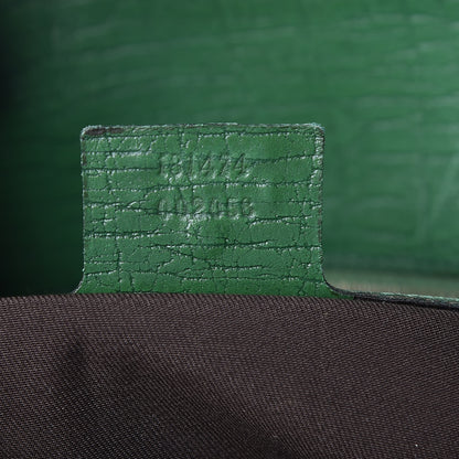 Gucci Monogram Horsebit Web Flap Bag Green 7 of 21