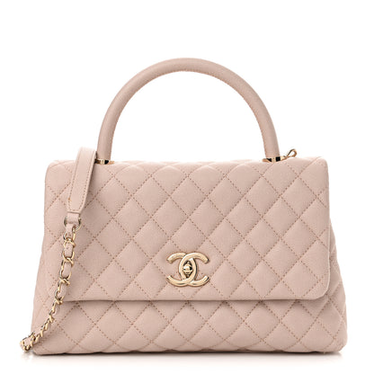 Chanel Caviar Quilted Small Coco Handle Flap Lilas Lilac 1 of 12