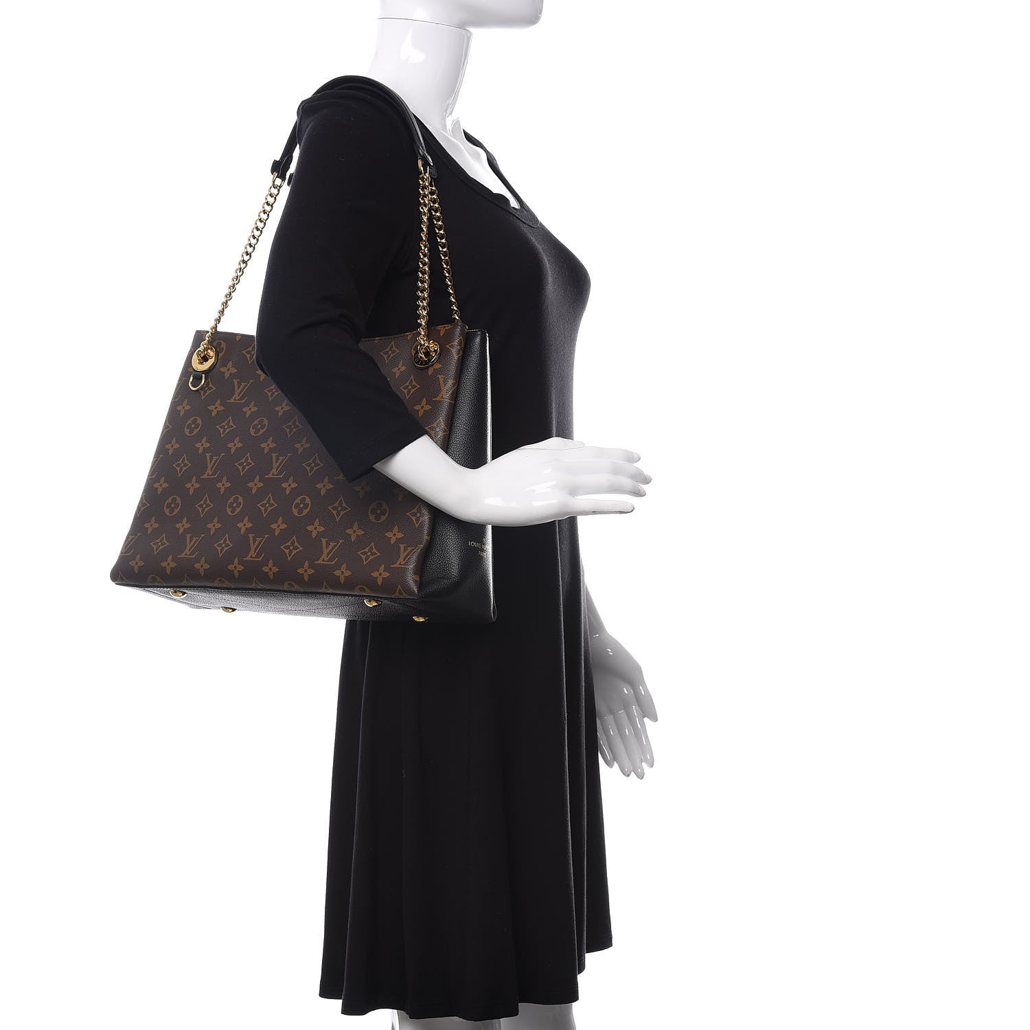 Louis Vuitton Monogram Surene MM Black 2 of 10