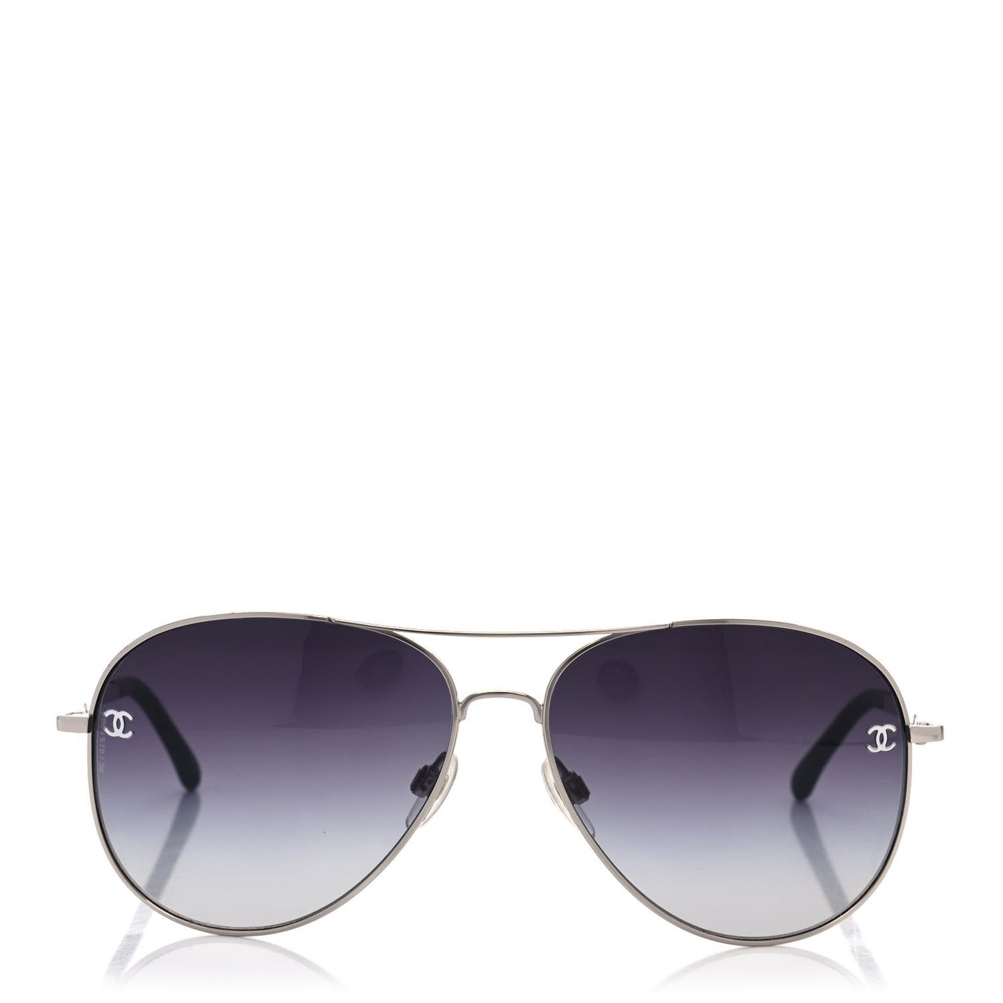 Metal Aviator CC Sunglasses 4189-T-Q Silver