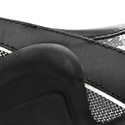 Louis Vuitton Calfskin Sequin Archlight Slingback Pumps 36 Black 10 of 10