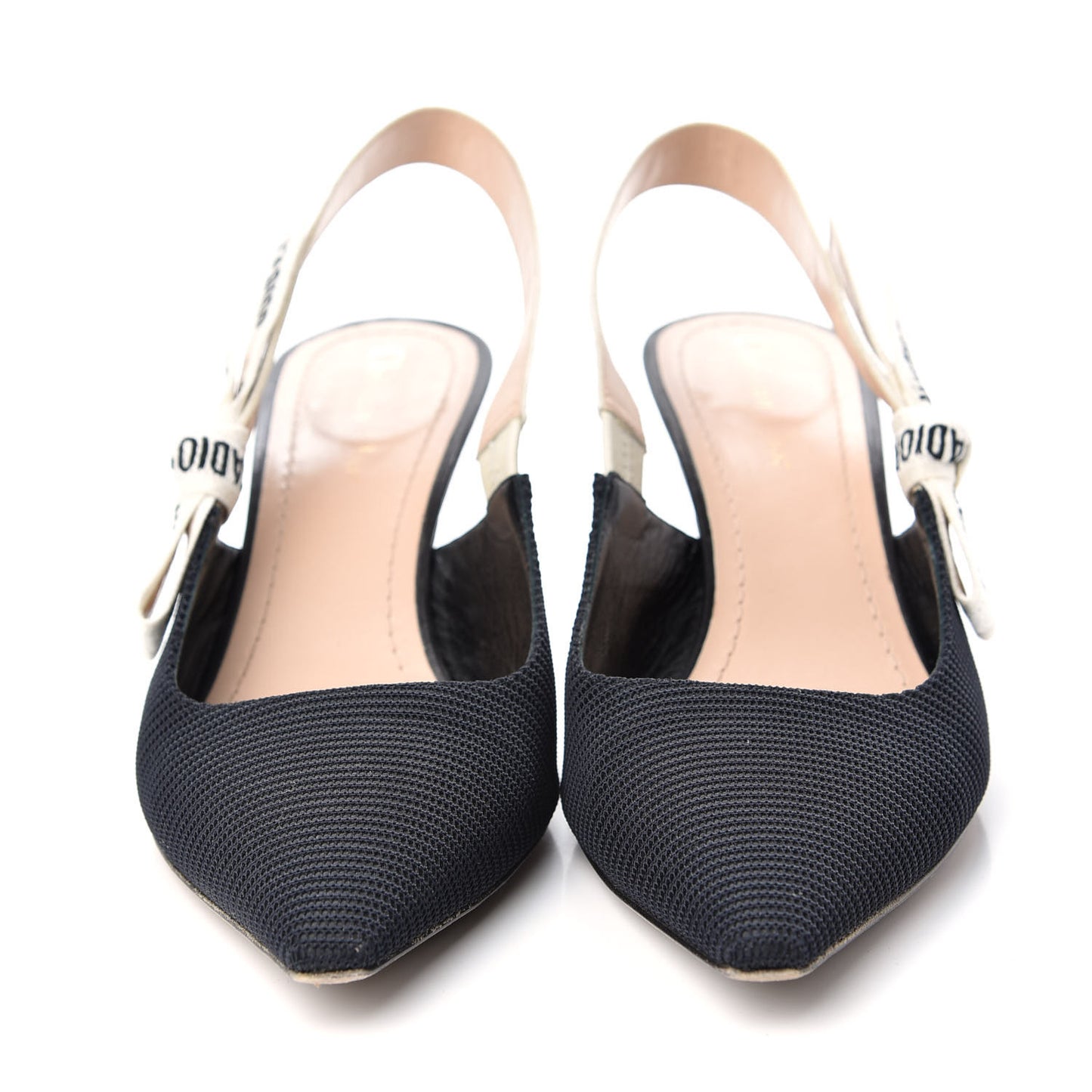 Technical Canvas Ribbon J Adior Slingback 65mm Pumps 40 Black
