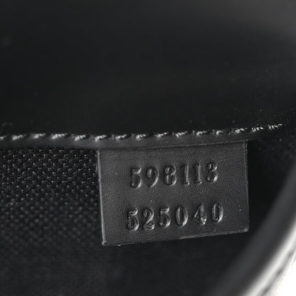 Gucci GG Supreme Monogram Web Slim Belt Bag Black Grey 7 of 10