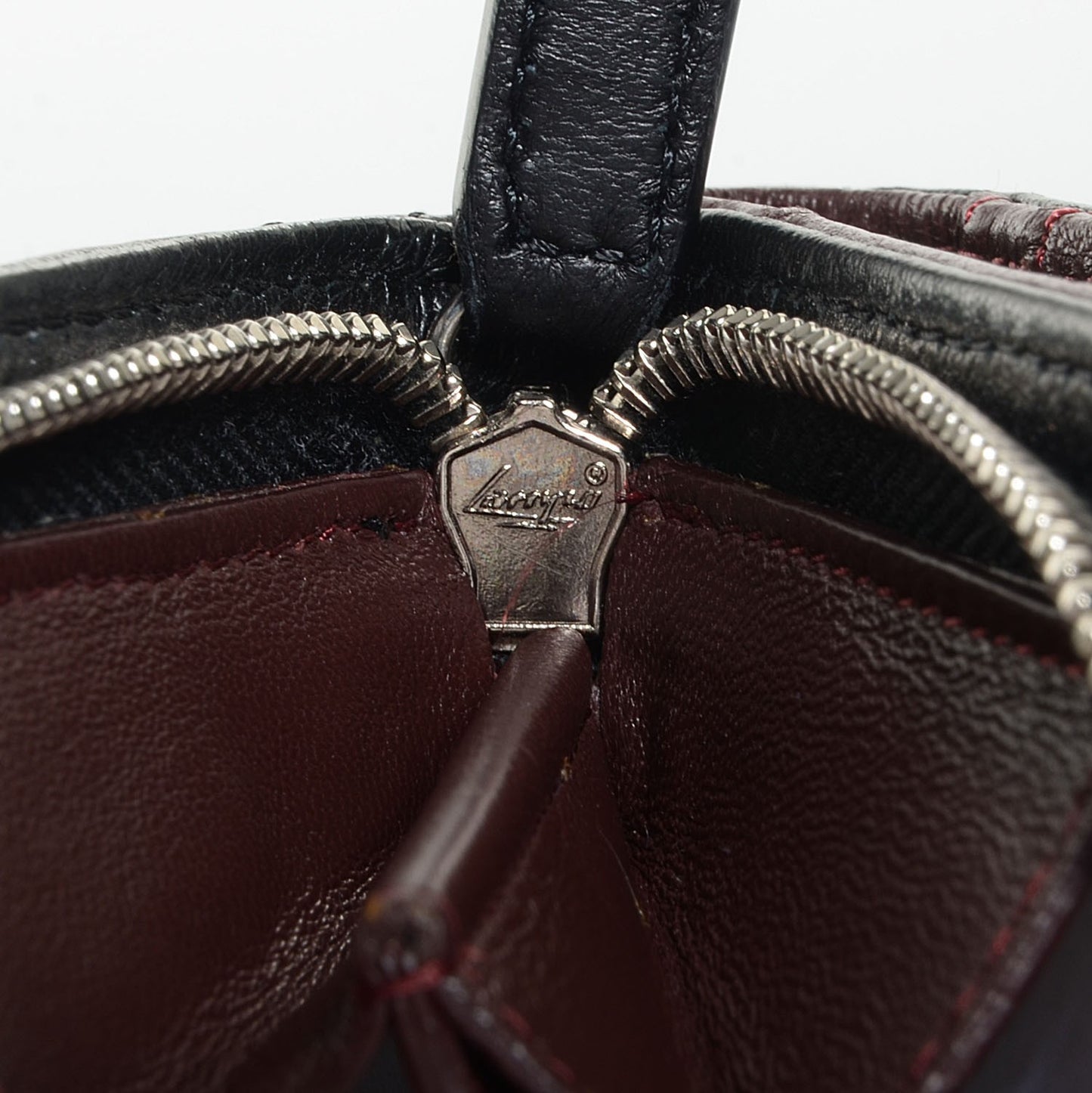 Lambskin L-Zip Pocket Wallet Black