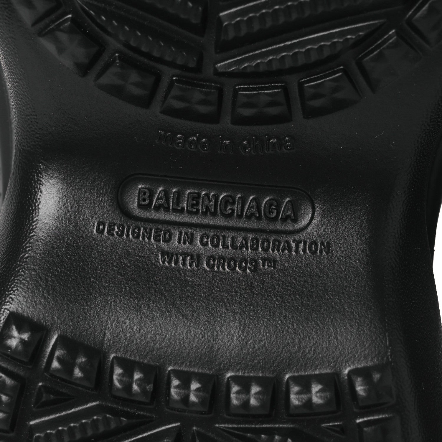 Balenciaga X CROCS Rubber Womens Rain Boots 36 Black 8 of 10