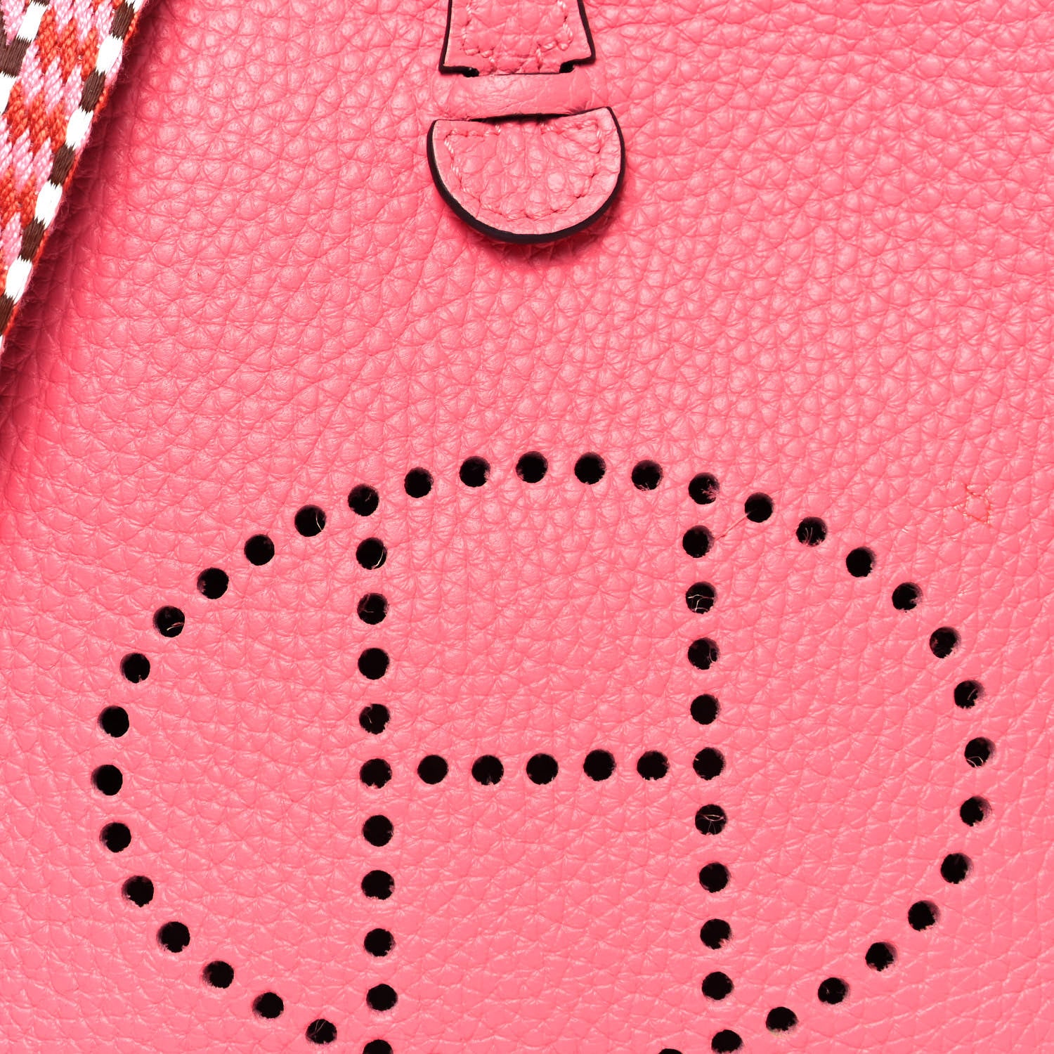 Hermes Taurillon Clemence Allegro Evelyne TPM Rose Azalee Rose Confetti 7 of 9