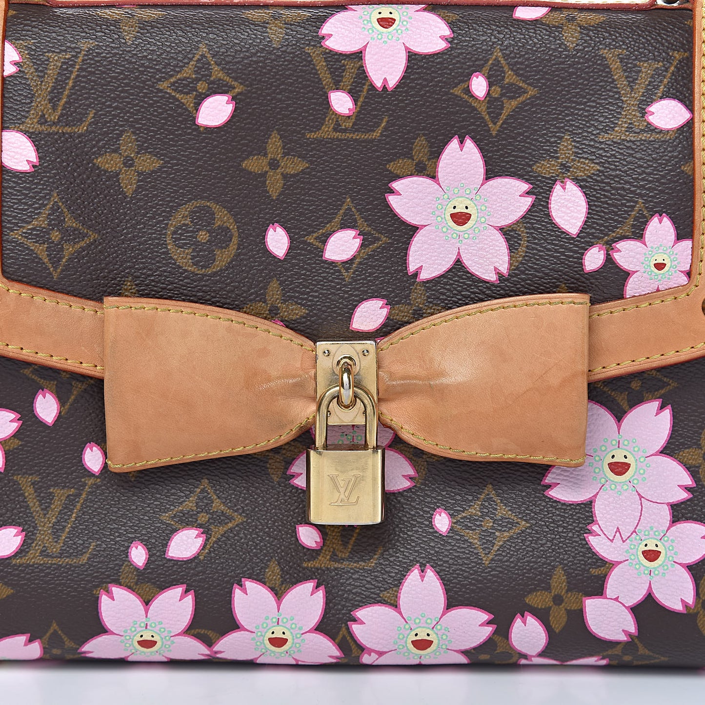 Monogram Cherry Blossom Sac Retro Bag Brown