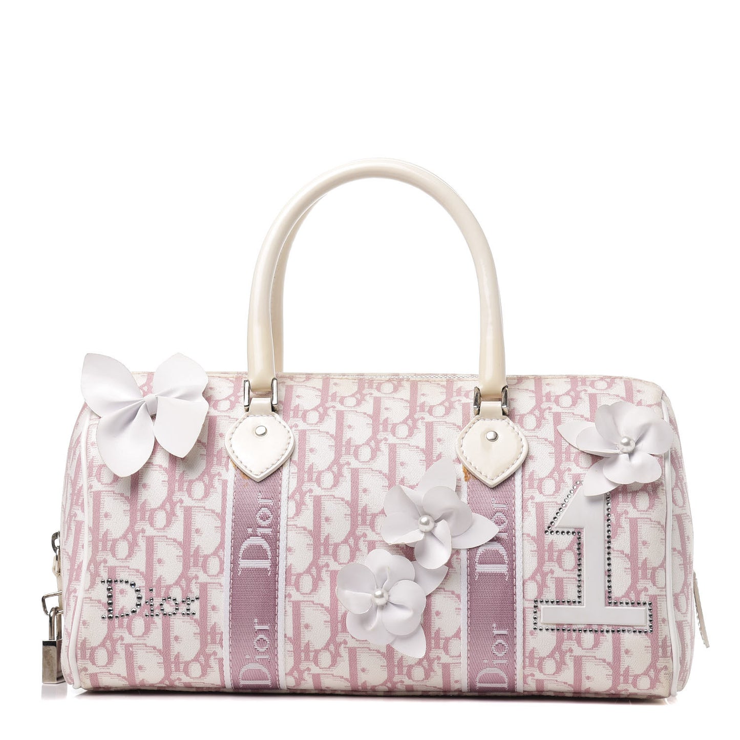 Monogram Girly Boston Pink