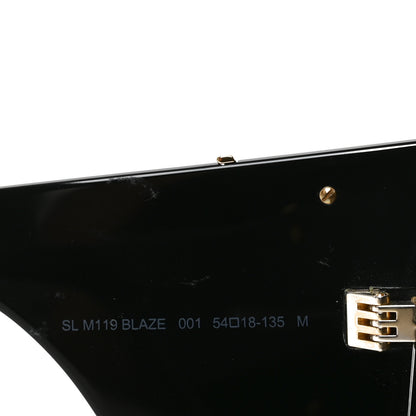 Saint Laurent Acetate Blaze Sunglasses SL M119 Black 7 of 8