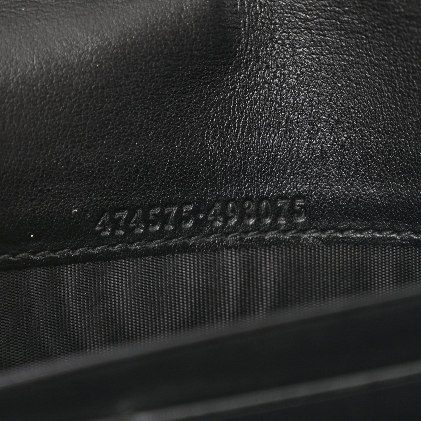 Calfskin Matelasse GG Marmont Chain Wallet Black