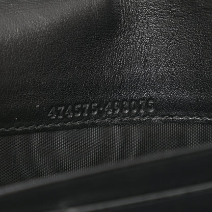 Gucci Calfskin Matelasse GG Marmont Chain Wallet Black 7 of 10