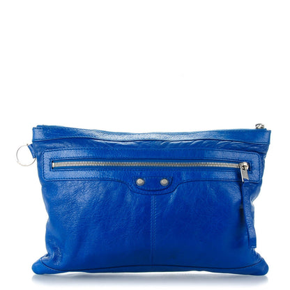 Balenciaga Agneau Arena Classic Hardware Medium Clip Bleu Lazuli 1 of 7