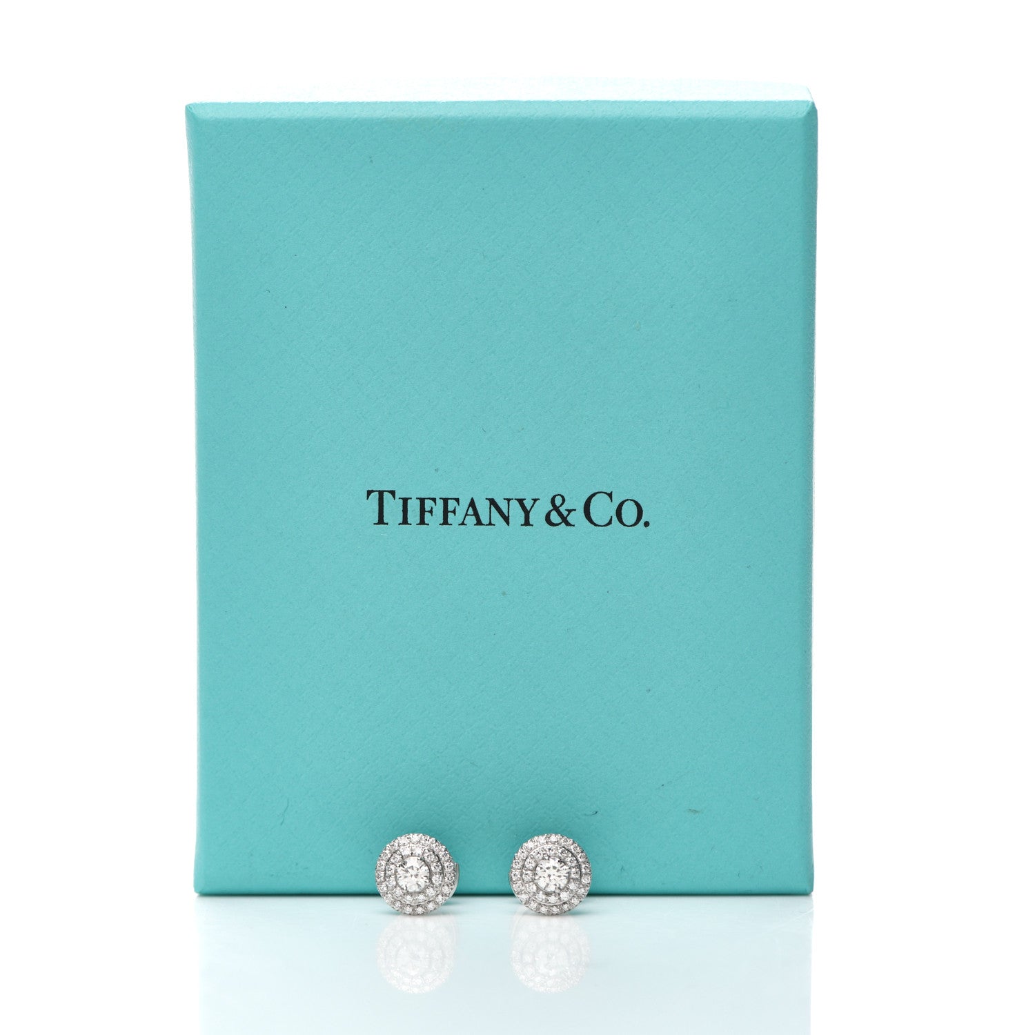 Tiffany Platinum Diamond .60ctw Soleste Earrings 5 of 5