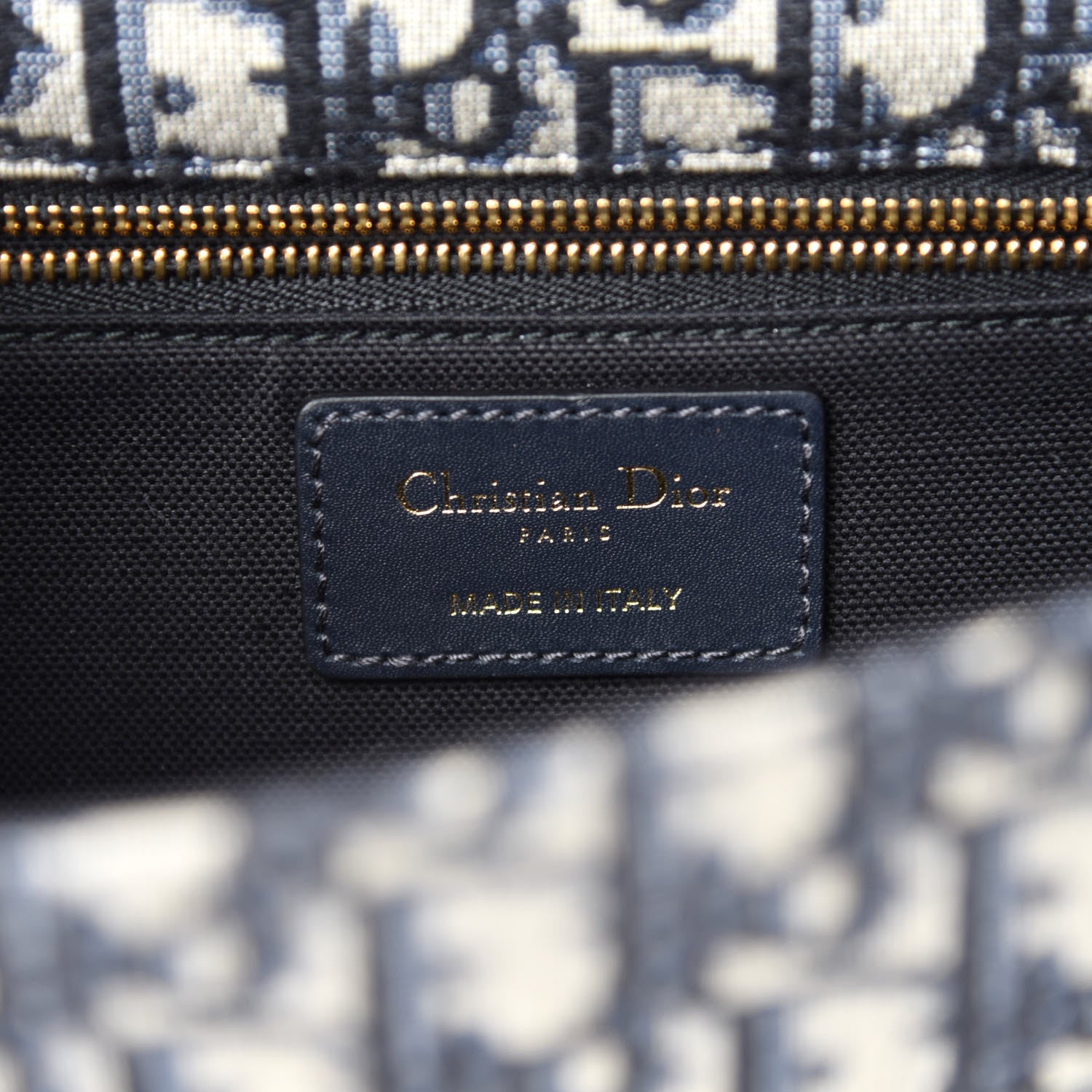 Christian Dior Oblique 30 Montaigne Flap Bag Blue 8 of 11