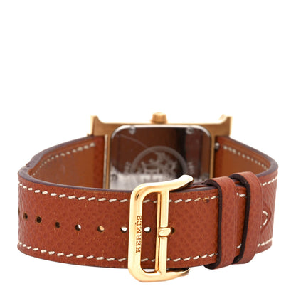 Hermes Stainless Steel Epsom 26mm Heure H Hour Quartz Watch Gold 3 of 5