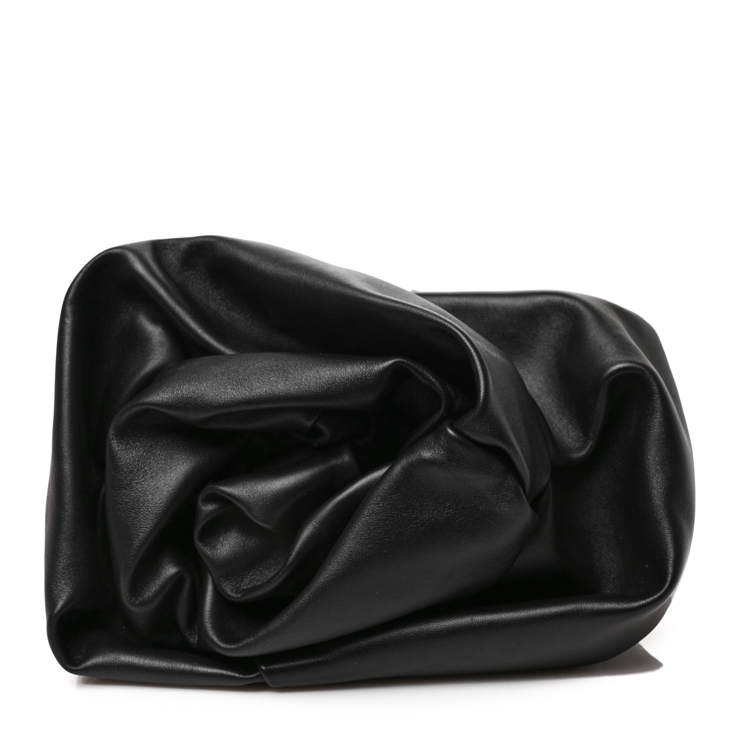 Burberry Smooth Calfskin Rose Clutch Black 1 of 6