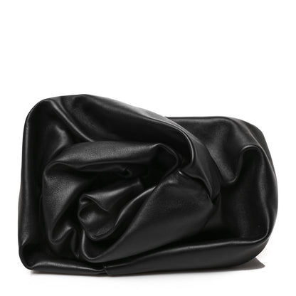 Burberry Smooth Calfskin Rose Clutch Black 1 of 6
