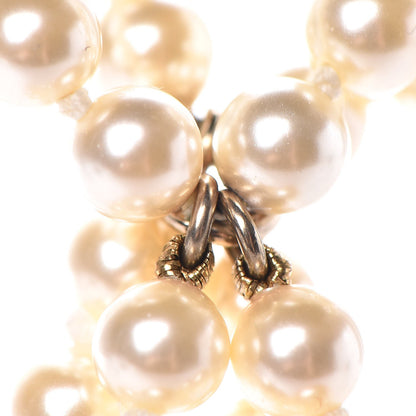 Chanel Pearl Double Strand Necklace Gold 4 of 7