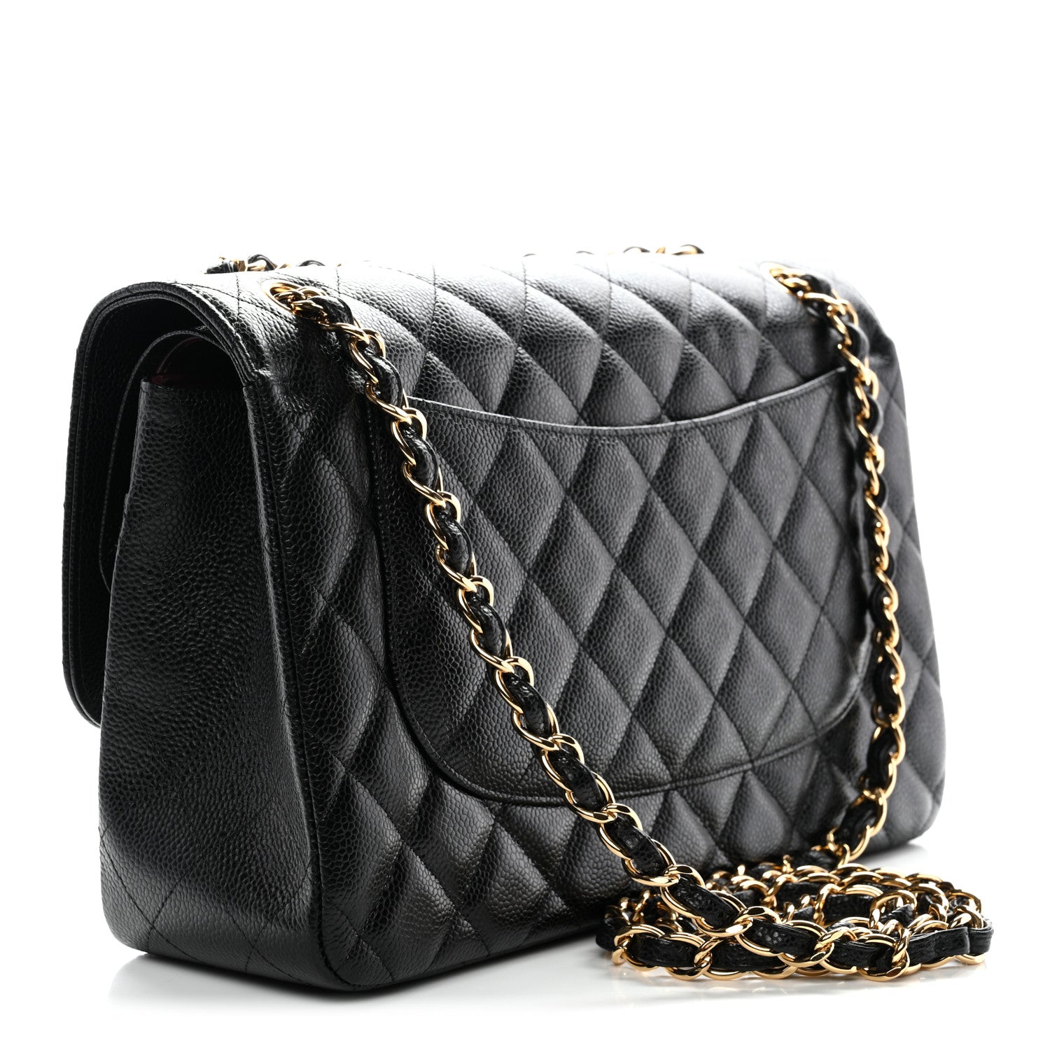 Chanel Caviar Quilted Jumbo Double Flap Black 3 of 11