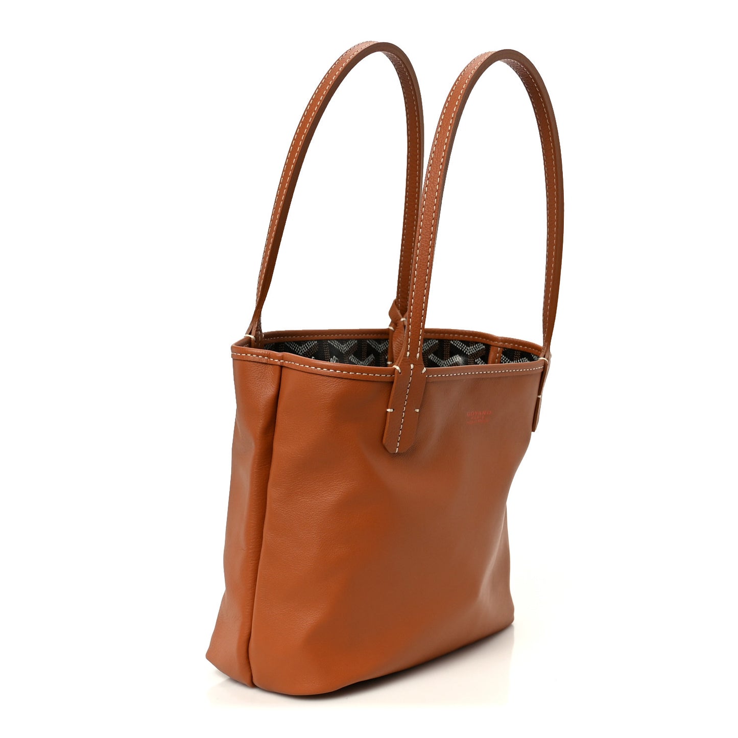 Goyardine Reversible Mini Anjou Black Gold