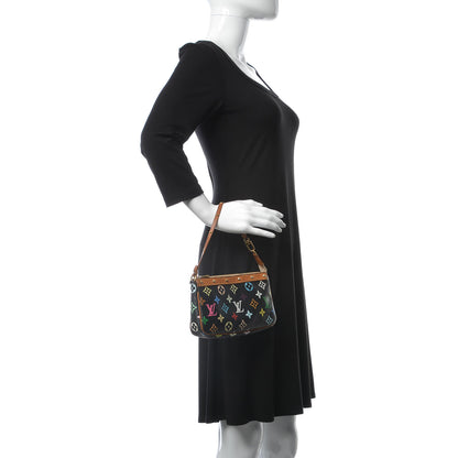 Louis Vuitton Monogram Multicolor Pochette Accessories Black 2 of 11