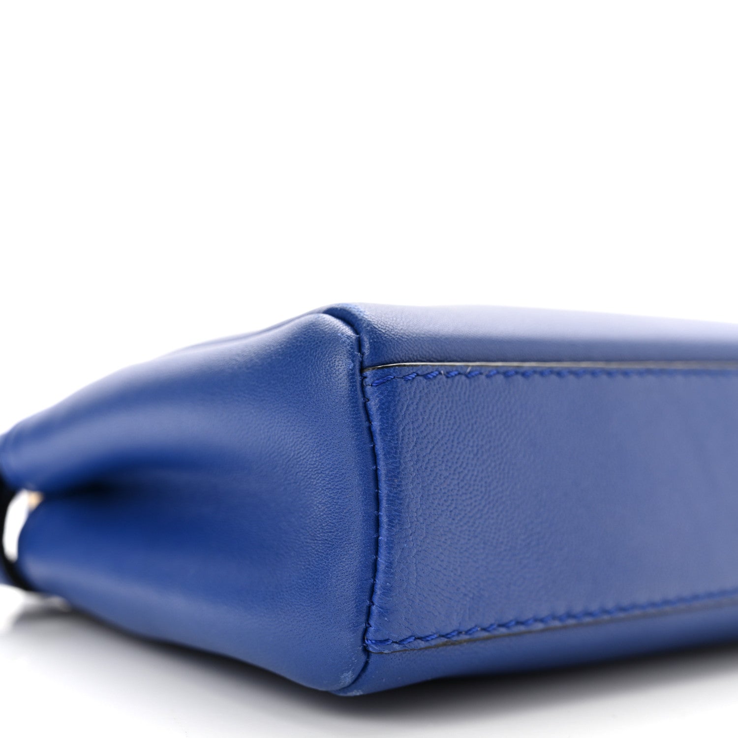 Fendi Shiny Nappa Micro Peekaboo Iconic Satchel Bluette 8 of 9