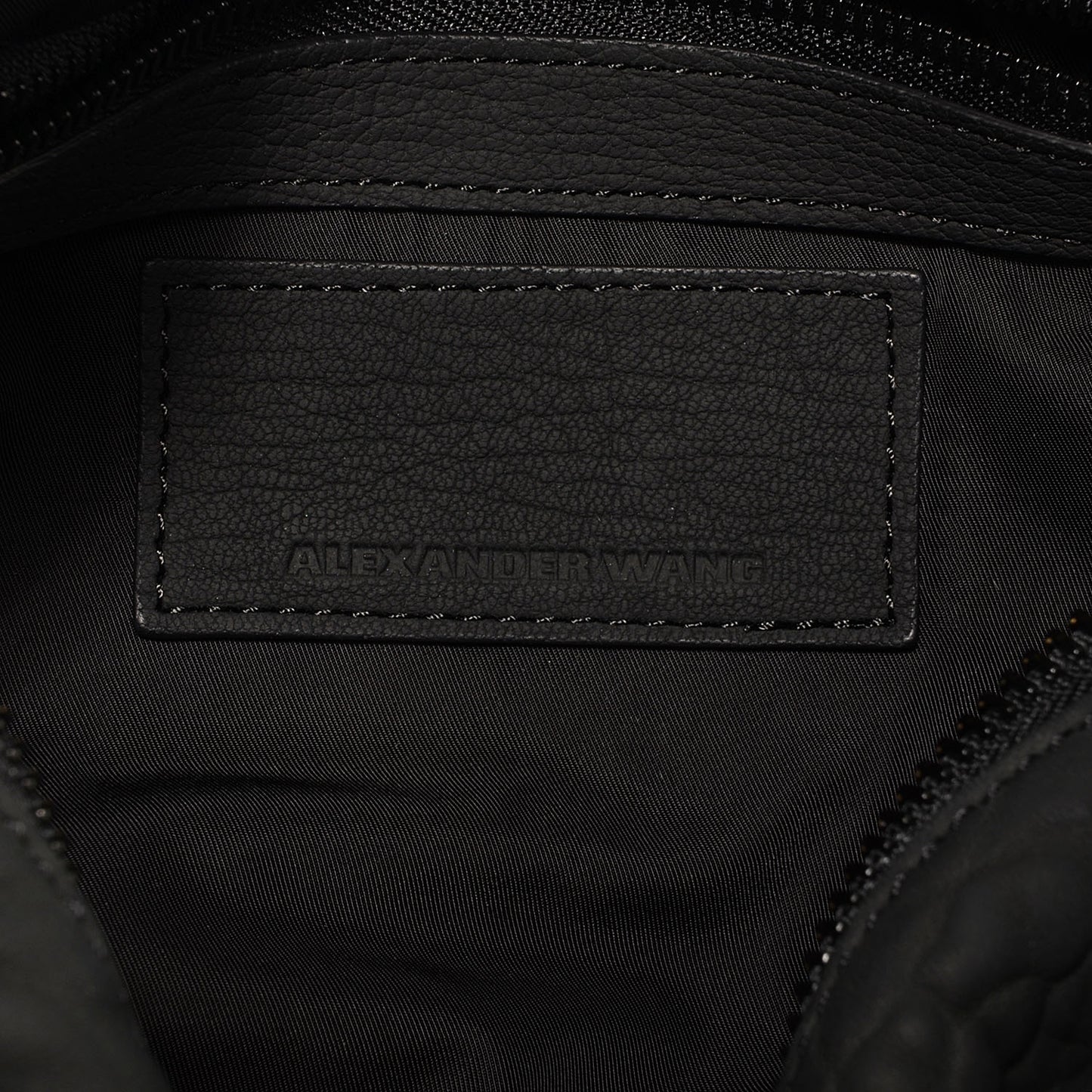 Pebbled Lambskin Rocco Duffel Matte Black w Iridescent Hardware