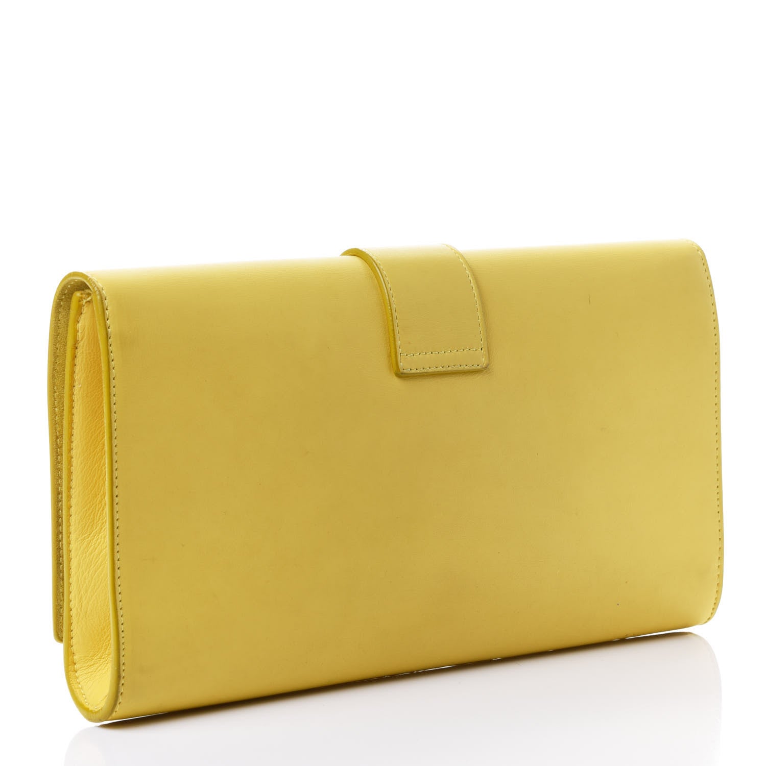 Saint Laurent Calfskin Classic Y Ligne Clutch Soleil 2 of 4