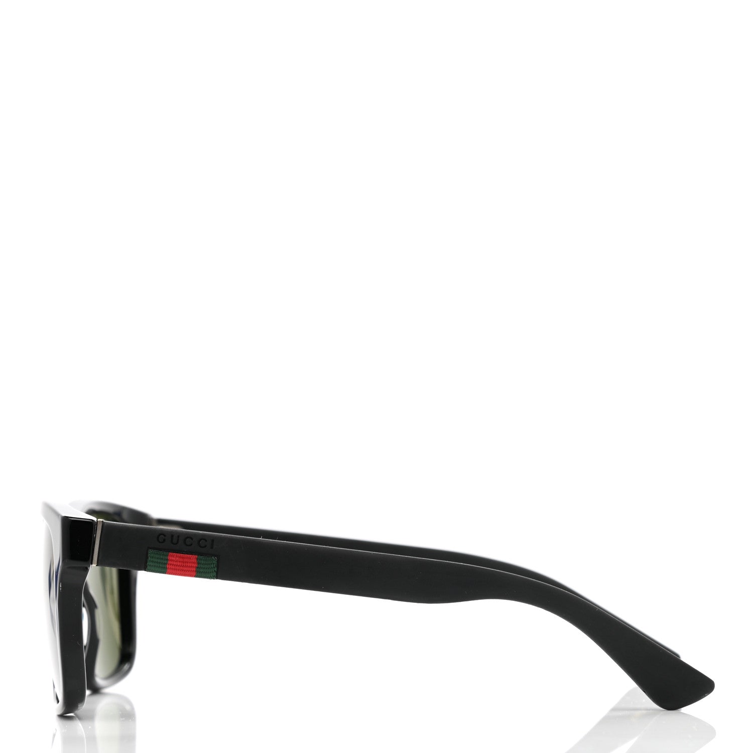 Gucci Square Frame Web Sunglasses GG0008S Black 3 of 9