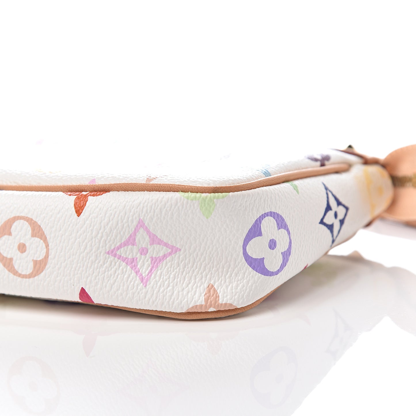 Monogram Multicolor Pochette Accessories White