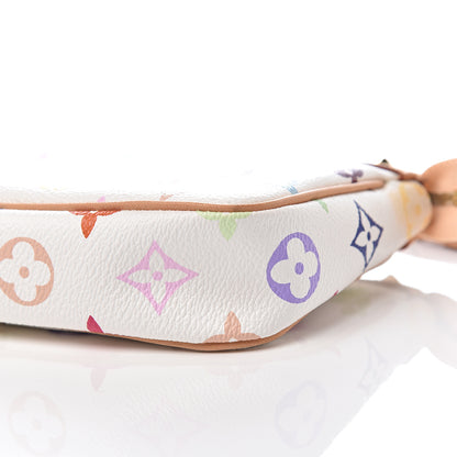 Louis Vuitton Monogram Multicolor Pochette Accessories White 7 of 8