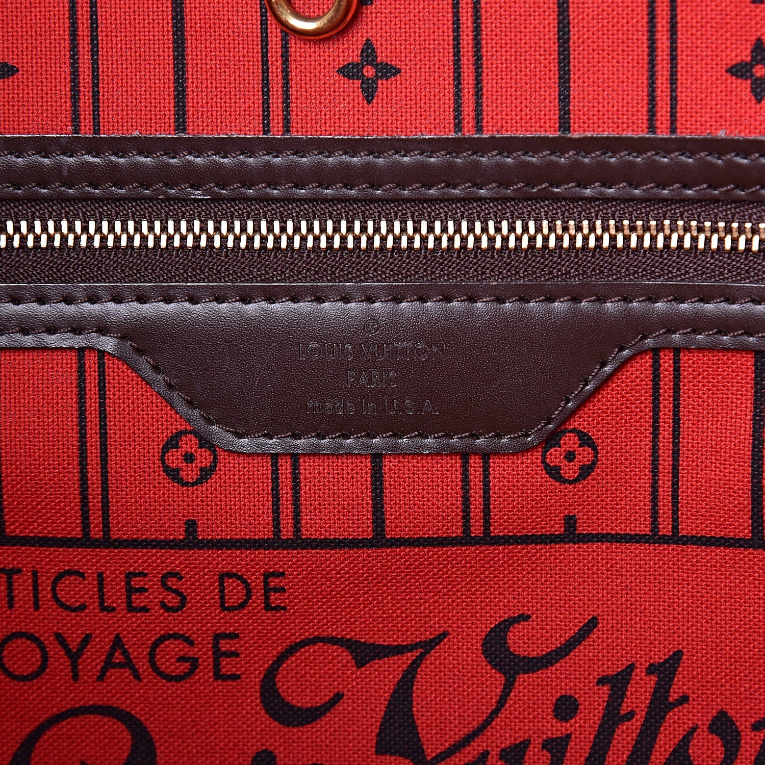 Louis Vuitton Damier Ebene Neverfull MM 6 of 14
