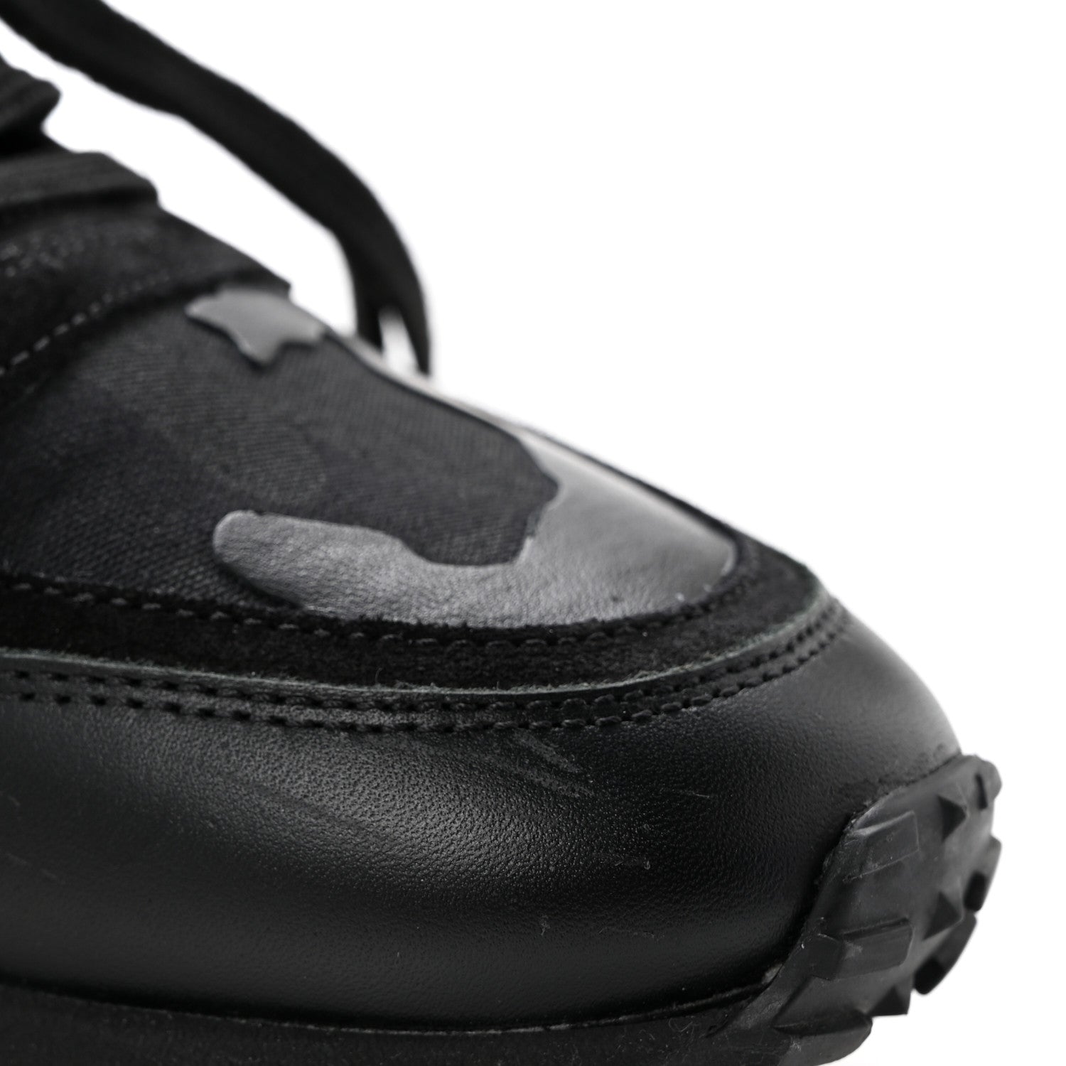 Valentino Garavani Nappa Suede Camouflage Womens Rockrunner Sneakers 39.5 Black 10 of 12