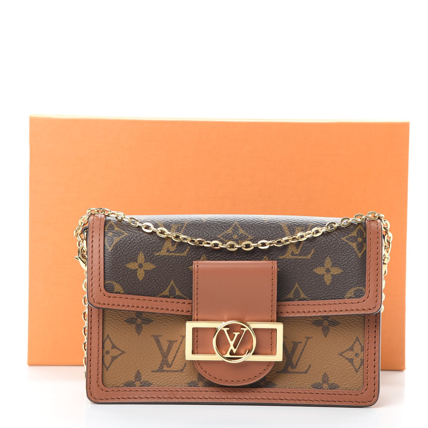 Louis Vuitton Reverse Monogram Dauphine Chain Wallet 11 of 11