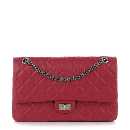 Chanel Aged Calfskin Quilted 2.55 Reissue 226 Flap Red 1 of 8
